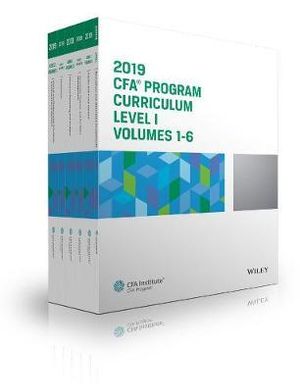 دانلود کتاب CFA Program Curriculum 2019 Level I Volumes 1-6 Box Set شابک ISBN: 9781946442253 نویسنده  CFA Institute  Cfa Curriculum 2019  8th November 2018 گیگاپیپر